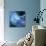 Blue Nebula-null-Art Print displayed on a wall