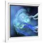 Blue Nebula-null-Framed Art Print