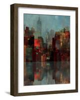 Blue New York-Ken Roko-Framed Art Print