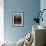 Blue New York-Ken Roko-Framed Art Print displayed on a wall