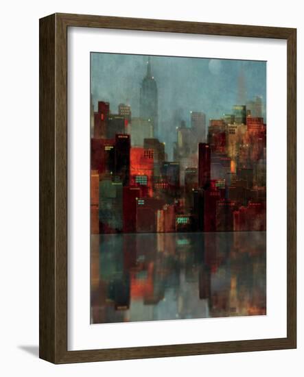 Blue New York-Ken Roko-Framed Art Print