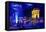 Blue Night in Paris-Philippe Hugonnard-Framed Stretched Canvas