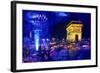 Blue Night in Paris-Philippe Hugonnard-Framed Giclee Print