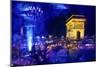 Blue Night in Paris-Philippe Hugonnard-Mounted Giclee Print