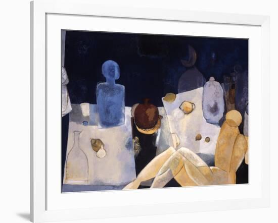 Blue Nude-Mary Calkins-Framed Giclee Print