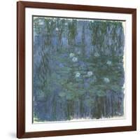 Blue Nympheas-Claude Monet-Framed Giclee Print