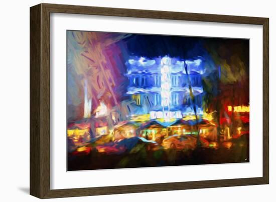 Blue Ocean Drive - In the Style of Oil Painting-Philippe Hugonnard-Framed Giclee Print