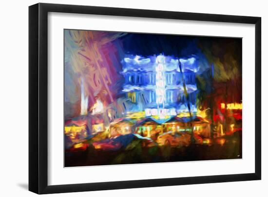Blue Ocean Drive - In the Style of Oil Painting-Philippe Hugonnard-Framed Giclee Print
