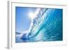 Blue Ocean Wave-EpicStockMedia-Framed Photographic Print