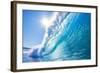 Blue Ocean Wave-EpicStockMedia-Framed Photographic Print