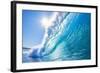 Blue Ocean Wave-EpicStockMedia-Framed Photographic Print