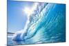 Blue Ocean Wave-EpicStockMedia-Mounted Photographic Print