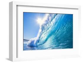 Blue Ocean Wave-EpicStockMedia-Framed Photographic Print