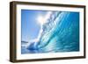 Blue Ocean Wave-EpicStockMedia-Framed Photographic Print