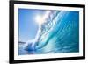 Blue Ocean Wave-EpicStockMedia-Framed Photographic Print