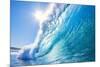 Blue Ocean Wave-EpicStockMedia-Mounted Photographic Print