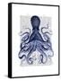 Blue Octopus 3-Fab Funky-Framed Stretched Canvas