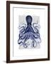 Blue Octopus 3-Fab Funky-Framed Art Print