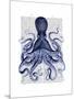 Blue Octopus 3-Fab Funky-Mounted Art Print