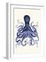 Blue Octopus 3-Fab Funky-Framed Art Print