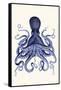 Blue Octopus 3-Fab Funky-Framed Stretched Canvas