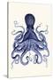 Blue Octopus 3-Fab Funky-Stretched Canvas