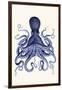 Blue Octopus 3-Fab Funky-Framed Art Print