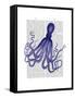 Blue Octopus 4-Fab Funky-Framed Stretched Canvas