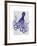 Blue Octopus 4-Fab Funky-Framed Art Print