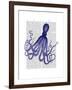 Blue Octopus 4-Fab Funky-Framed Art Print