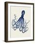 Blue Octopus on Cream e-Fab Funky-Framed Art Print