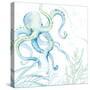 Blue Octopus-Lanie Loreth-Stretched Canvas