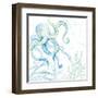 Blue Octopus-Lanie Loreth-Framed Art Print