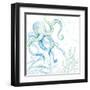 Blue Octopus-Lanie Loreth-Framed Art Print