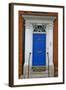 Blue Old Door in Windsor, England-Martina Bleichner-Framed Art Print