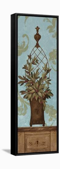 Blue Olive Topiary I-Pamela Gladding-Framed Stretched Canvas
