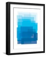 Blue Ombre-Ashlee Rae-Framed Art Print