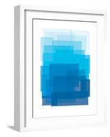 Blue Ombre-Ashlee Rae-Framed Art Print