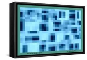 BLUE ON BLUE, 2014-Peter McClure-Framed Stretched Canvas