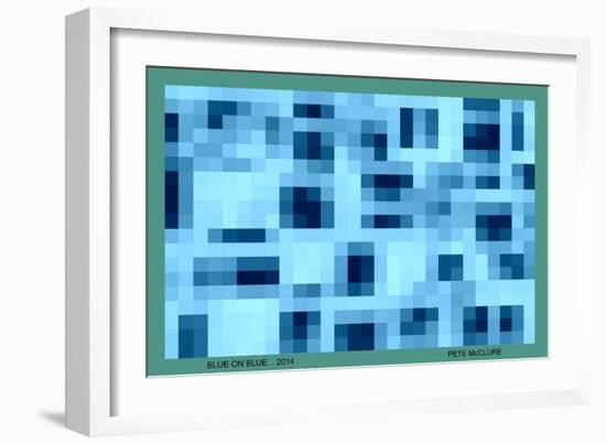 BLUE ON BLUE, 2014-Peter McClure-Framed Giclee Print