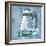 Blue On Blue Coffee Pot-Larry Hunter-Framed Giclee Print