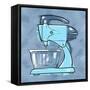 Blue On Blue Mixer-Larry Hunter-Framed Stretched Canvas