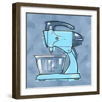 Blue On Blue Mixer-Larry Hunter-Framed Giclee Print