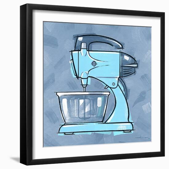 Blue On Blue Mixer-Larry Hunter-Framed Giclee Print