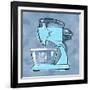 Blue On Blue Mixer-Larry Hunter-Framed Giclee Print