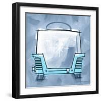 Blue On Blue Toaster-Larry Hunter-Framed Giclee Print