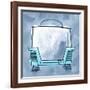 Blue On Blue Toaster-Larry Hunter-Framed Giclee Print