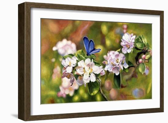 Blue On Pink-Bill Makinson-Framed Giclee Print