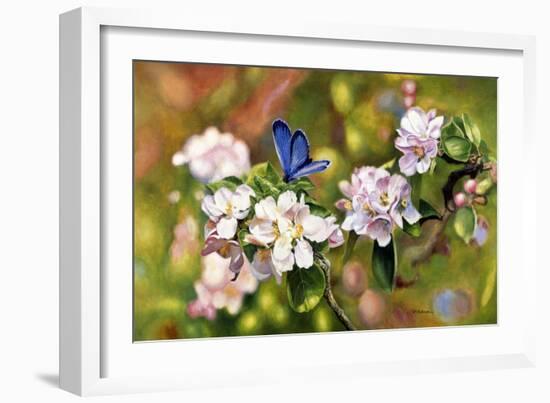 Blue On Pink-Bill Makinson-Framed Giclee Print