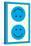 Blue Opposed Happy Faces-null-Stretched Canvas